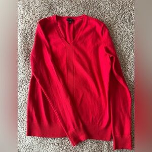 Talbots Red V-neck Sweater